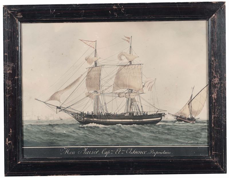 Antoine Rue Ritratto di Brigantino  - Auction Fine Arts from refined private house - Cambi Casa d'Aste