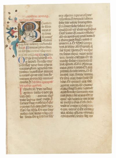 Anonimo del XV Secolofoglio Miniato