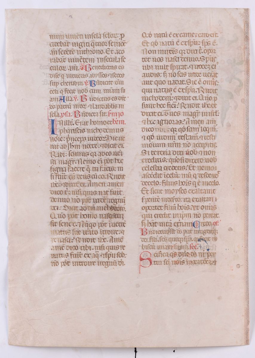 Anonimo del XV Secolofoglio Miniato