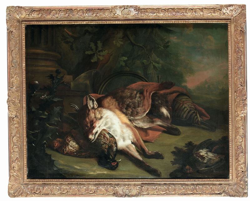 R.F. De Widl Natura morta con cacciagione  - Auction Fine Arts from refined private house - Cambi Casa d'Aste