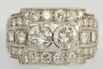 Anello a Fascia con Diamanti