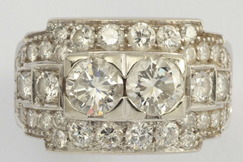 A diamond and gold ring  - Auction Fine Jewels - I - Cambi Casa d'Aste