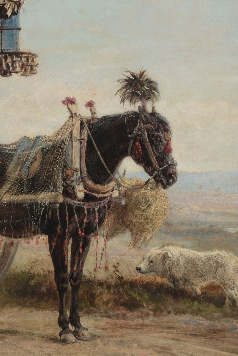 Charles Henry Poingdestre (1825-1905)contadini con Carretto