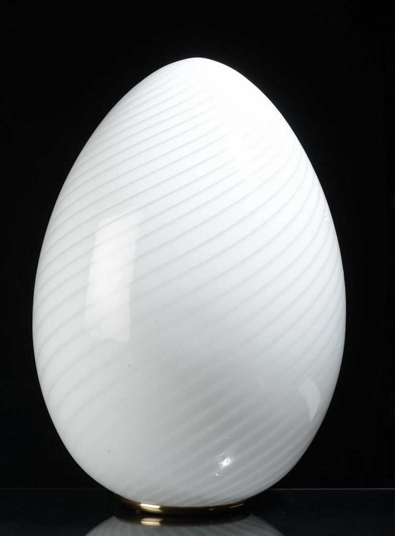 Lampada da tavolo in vetro di murano  - Auction Time Auction 6-2014 - Cambi Casa d'Aste