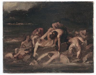 Theodore Gericault (rouen 1791 - Paris 1824), Attribuito Ascena Mitologica