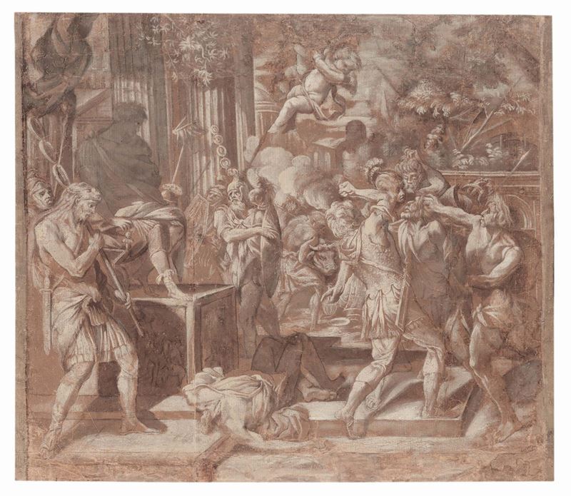 Marcantonio Bassetti (Verona 1586-1630), attribuito a Decapitazione  - Asta Dipinti Antichi - Cambi Casa d'Aste
