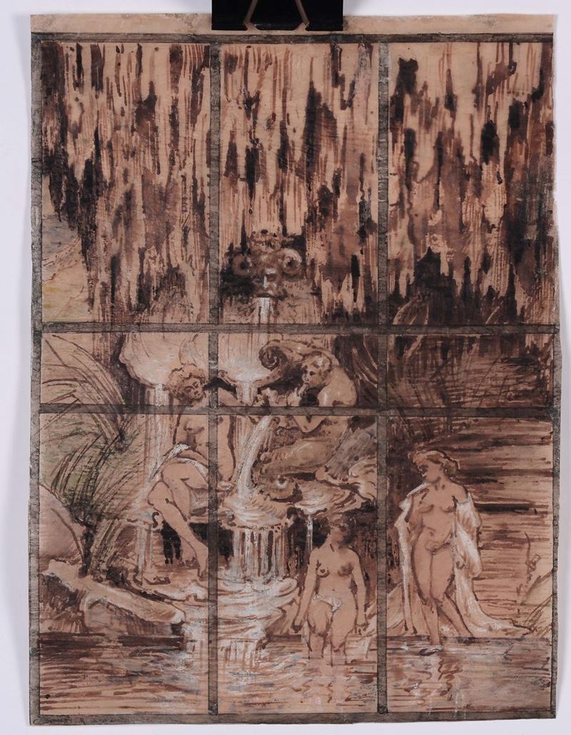 Hans von Marees Lago con fontana  - Auction Fine Arts from refined private house - Cambi Casa d'Aste