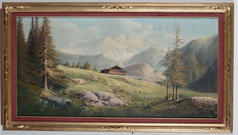 De Rosa (XX secolo) Baita  - Auction Fine Arts from refined private house - Cambi Casa d'Aste