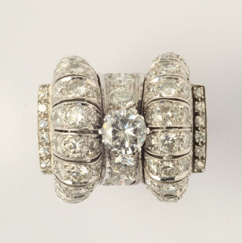A diamond and gold ring  - Auction Fine Jewels - I - Cambi Casa d'Aste