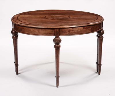 Coppia di Console Demi-lune in Noce, XX Secolo