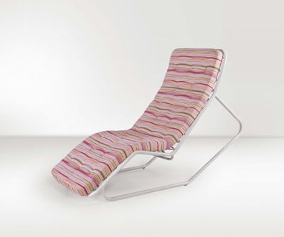 Chaise Longue in Tubolare di Ferro