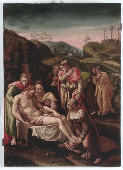 Scuola Romana Dell’inizio del XVII Secolodeposizione di Cristo
