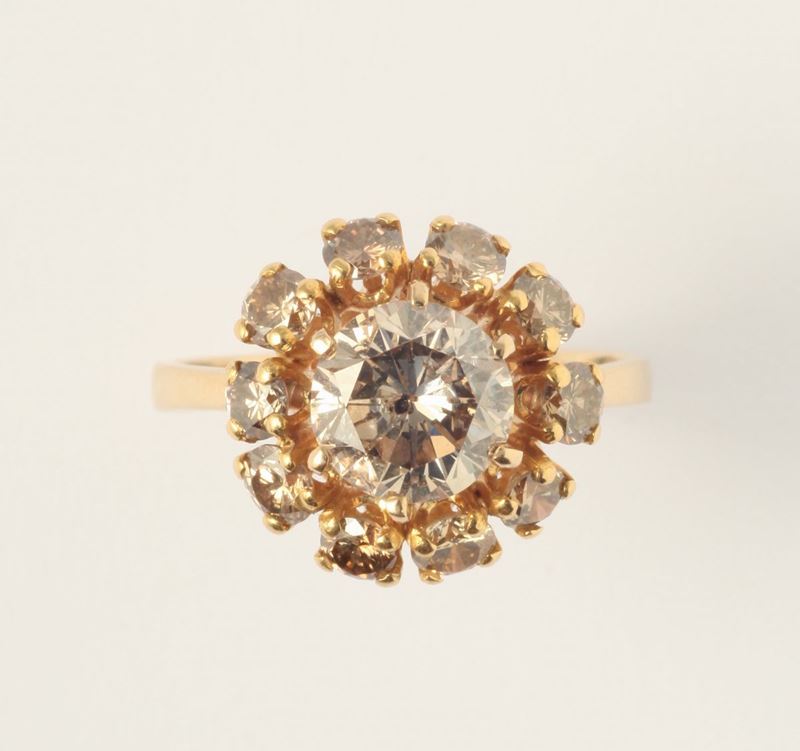 A gold and diamond ring  - Auction Fine Jewels - I - Cambi Casa d'Aste