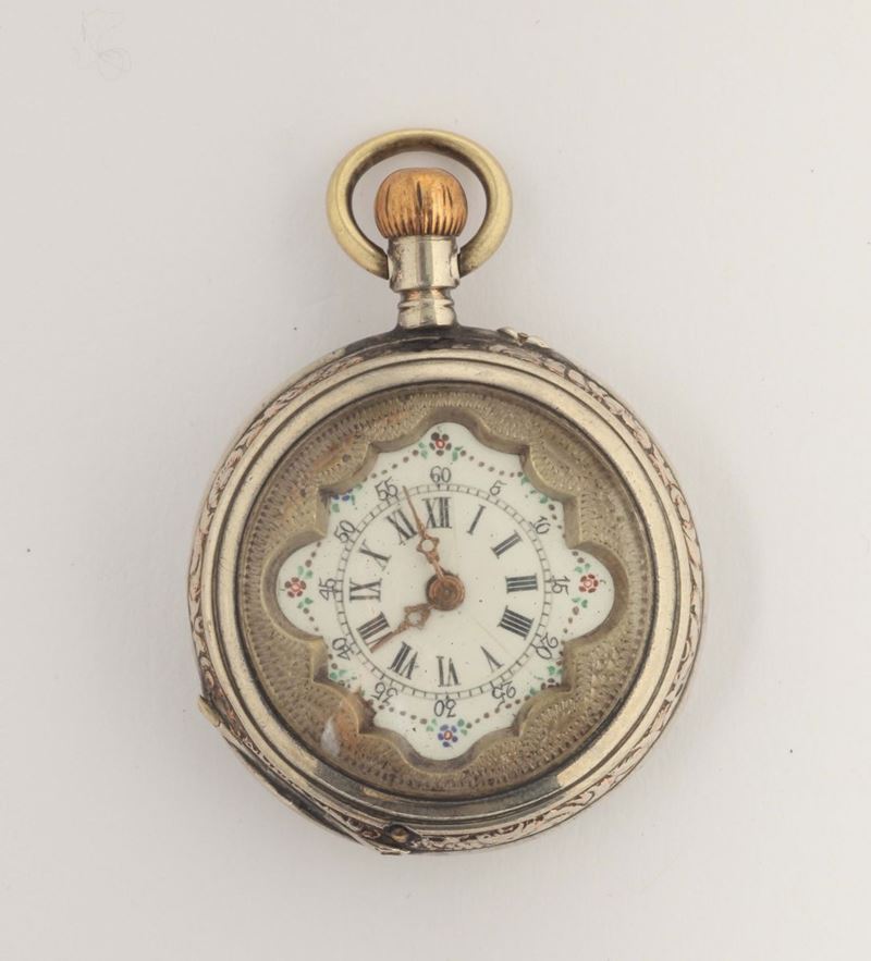 A silver pocket watch  - Auction Fine Art - Cambi Casa d'Aste