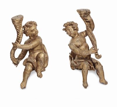 Scultore del XVI-XVII Secoloputti con Cornucopia