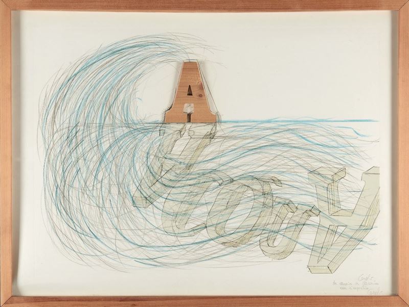 Mario Ceroli (1938) Acqua  - Auction Fine Arts from refined private house - Cambi Casa d'Aste