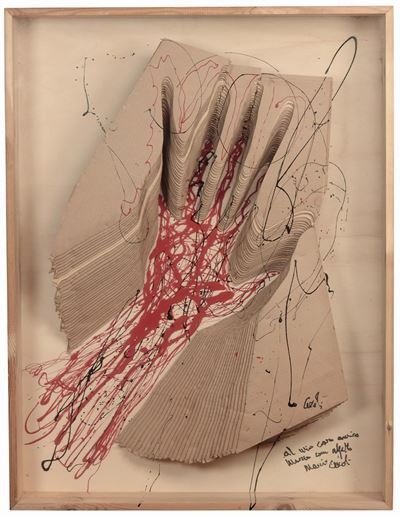 Mario Ceroli (1938)impronta di Mano