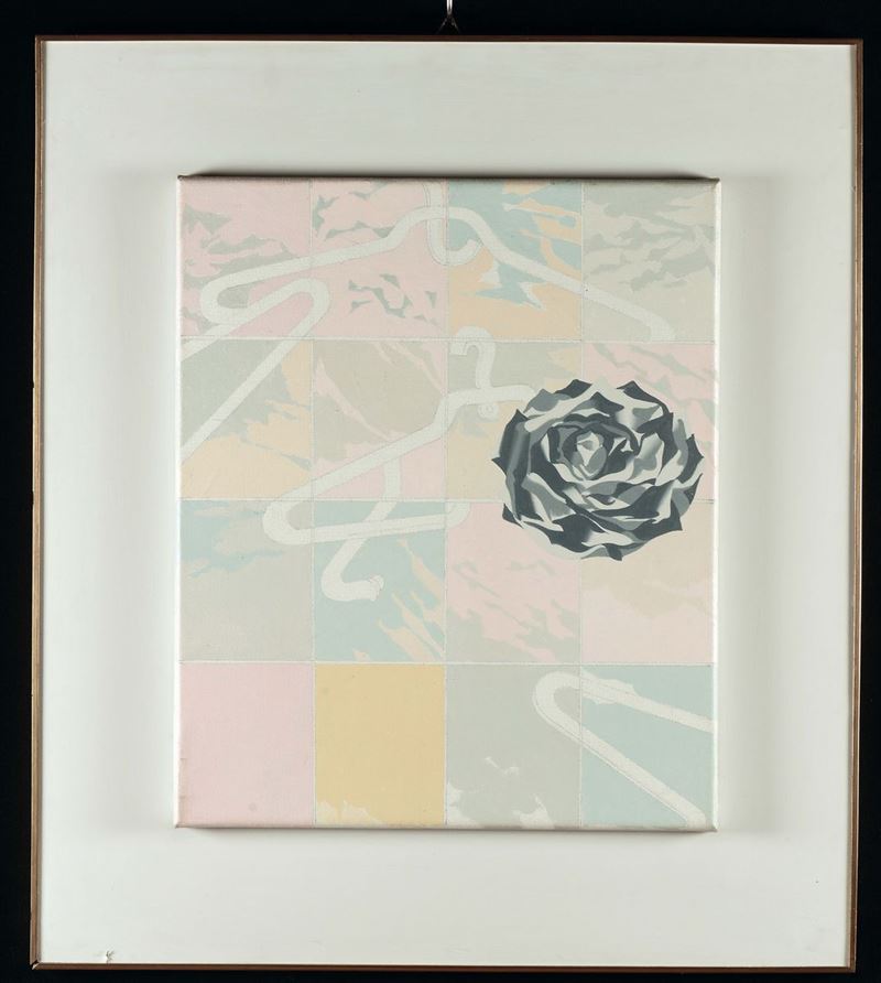 Umberto Buscioni (1931) Rosa nera  - Auction Fine Arts from refined private house - Cambi Casa d'Aste