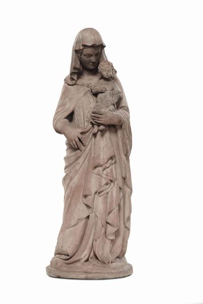 Scultore del XIX Secolomadonna con Bambino