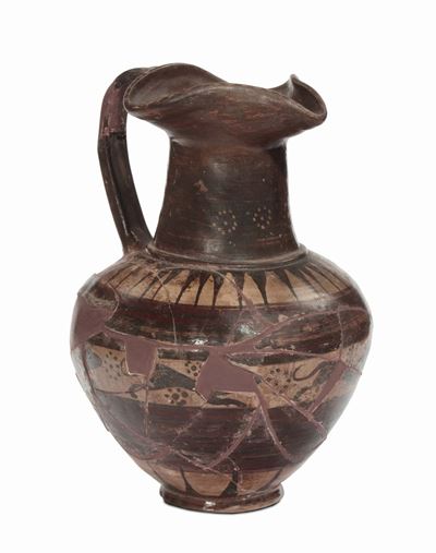 Oinochoe Trilobato in Argilla, IV-III Secolo a.C