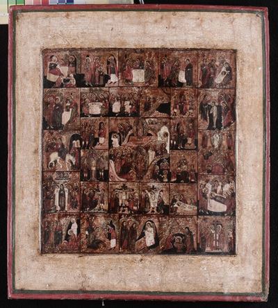 Icona Raffigurante Anastasis, XVIII Secolo
