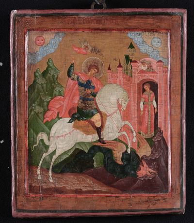 Icona Raffigurante San Giorgio, XVII/XVIII Secolo