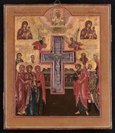 Icona Raffigurante Crocefissione, XVIII Secolo