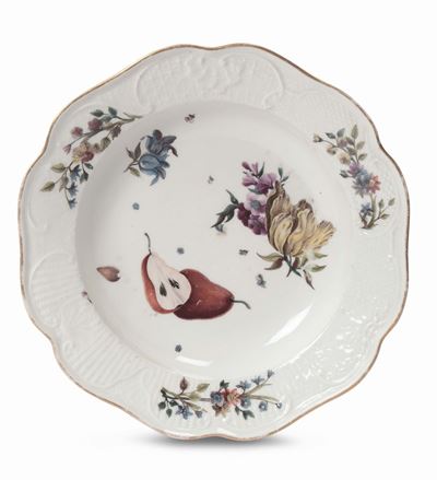 Piatto in Porcellana di Meissen, XVIII Secolo