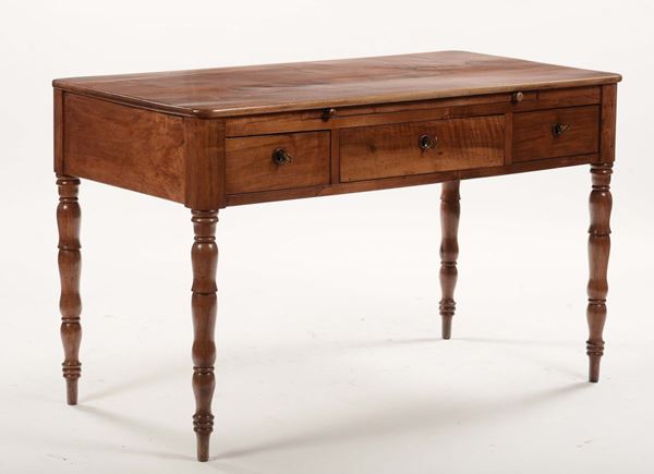 Tavolo scrittoio in noce