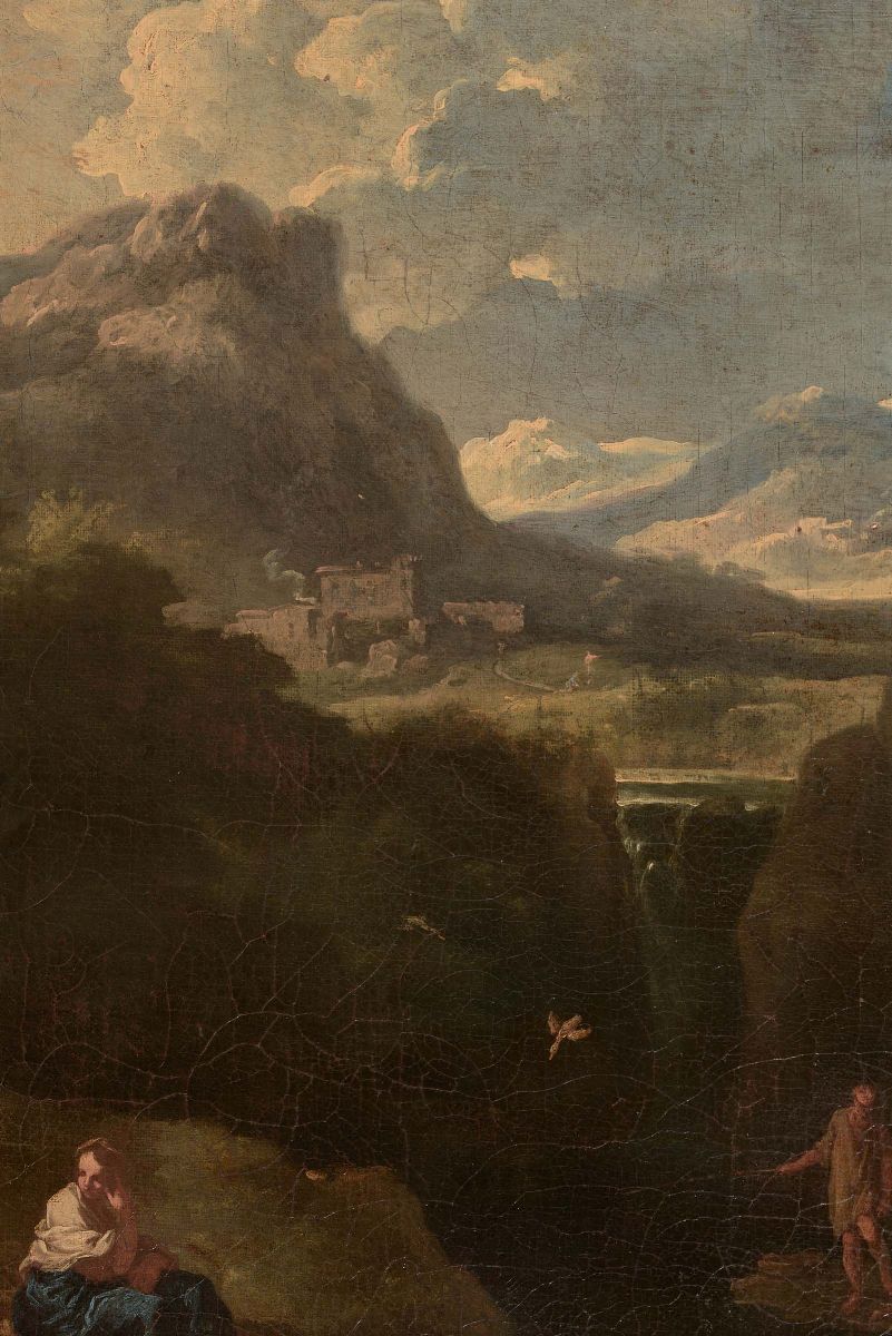 Pietro Mulier Detto il Cavalier Tempesta (haarlem 1637 - Milano 1701)paesaggio con Figure