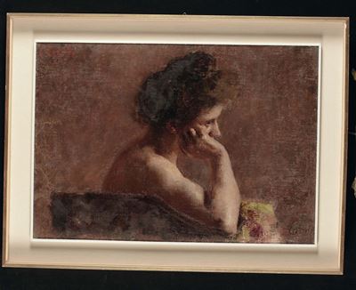 Carlo Corsi (1879-1966)giovane Pensierosa, 1905