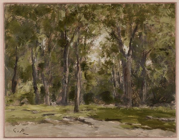 Guglielmo Pizzirani (1886-1971) Paesaggio con alberi