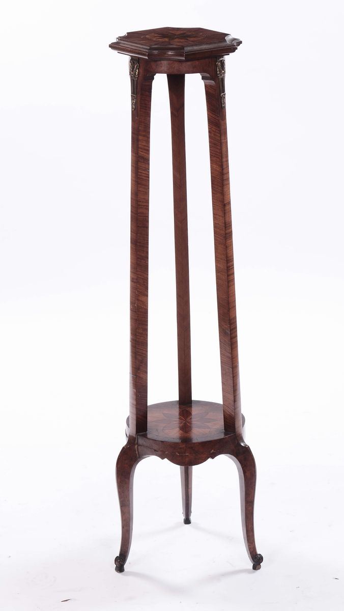 Sellette interamente lastronata, XIX secolo  - Asta Antiquariato, Affidamenti da raffinate dimore private - Cambi Casa d'Aste