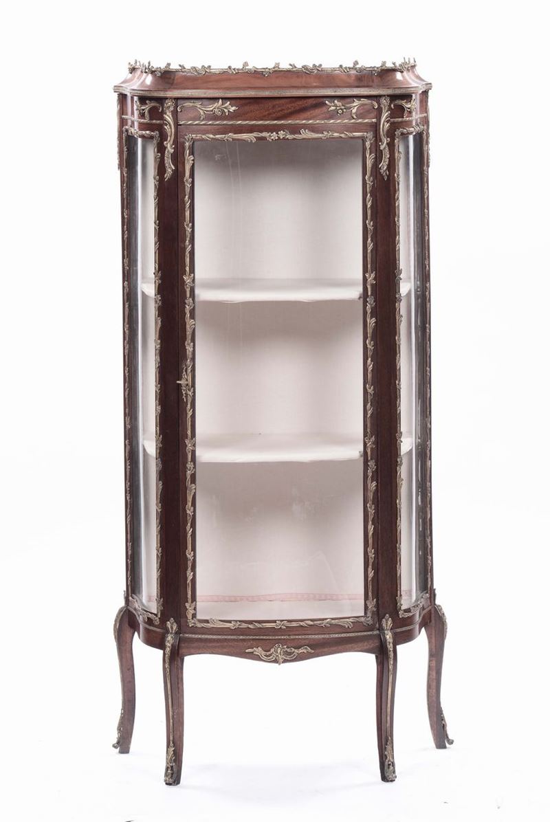 Vetrina Napoleone III ad un'anta  - Auction Fine Arts from refined private house - Cambi Casa d'Aste