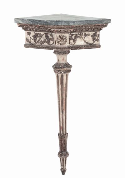 Angoliera in Legno Laccato e Dorato, Fine XVIII Secolo