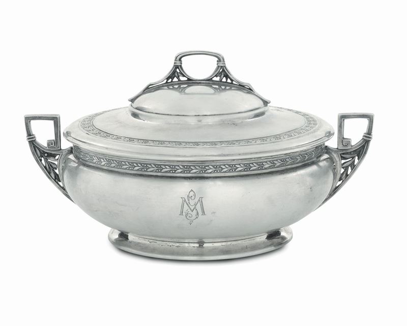 Tarrina con coperchio in argento  - Asta Antiquariato e Dipinti Antichi - I - Cambi Casa d'Aste