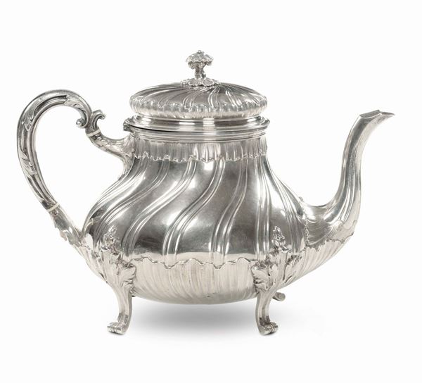 Teiera in argento, XIX-XX secolo