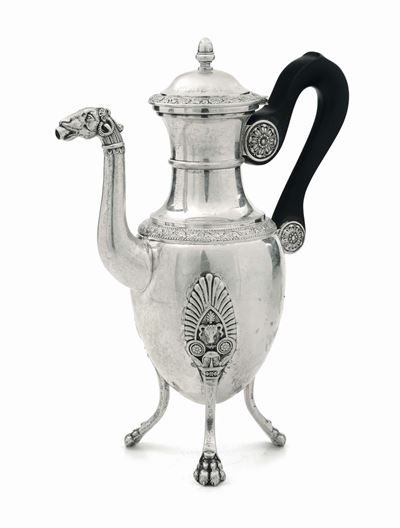 Caffettiera in Argento, Francia XIX Secolo