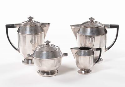 Servizio da Tè e Caffè Metallo, XX Secolo