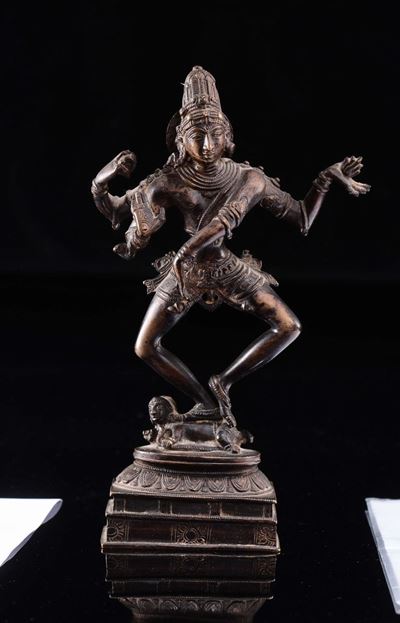 Divinità a Quattro Braccia in Bronzo, Thailandia, XIX Secolo