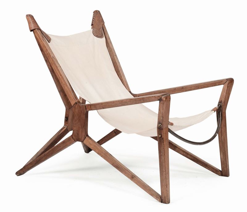 Poltrona in legno di rovere  - Auction Design - IV - Cambi Casa d'Aste