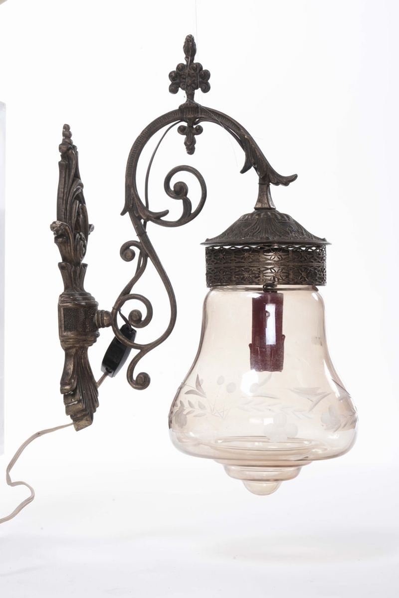 Lanterna da muro  - Auction Time Auction 8-2014 - Cambi Casa d'Aste
