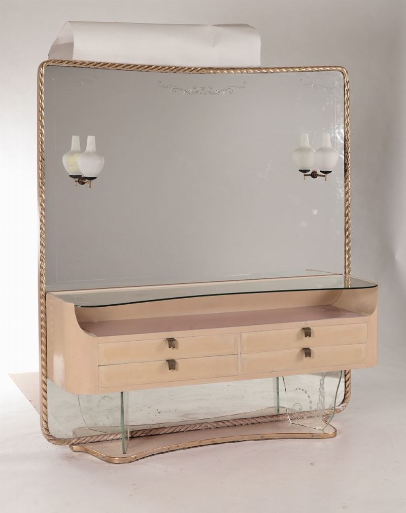 Toelette pergamena design  - Auction Furnishings from the mansions of the Ercole Marelli heirs and other property - Cambi Casa d'Aste