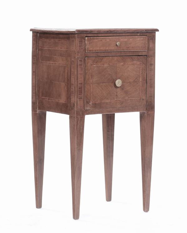 Comodino Direttorio a due cassetti