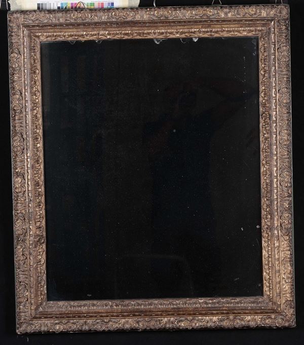 Due specchiere diverse in legno dorato, XIX-XX secolo