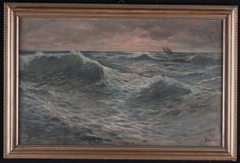 Anonimo del XIX secolo Marina  - Asta Antiquariato, Affidamenti da raffinate dimore private - Cambi Casa d'Aste