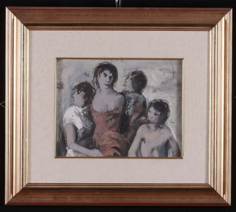 Giuseppe Tortorelli (1898-1987) Figure  - Auction Paintings online auction - Cambi Casa d'Aste