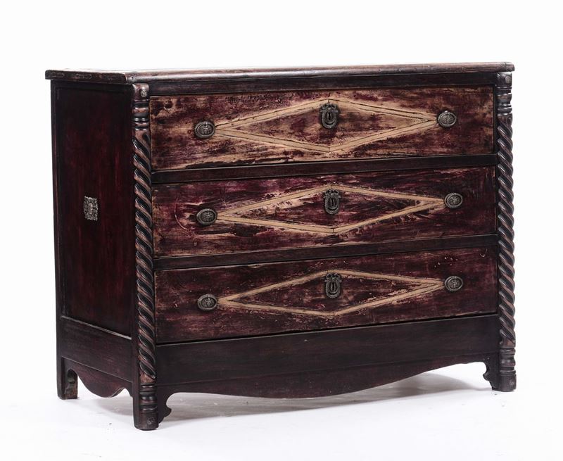 Comò a tre cassetti  - Asta Antiquariato, Affidamenti da raffinate dimore private - Cambi Casa d'Aste