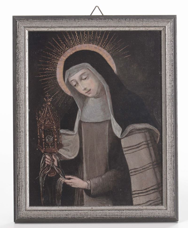 Scuola del XVIII secolo Santa Caterina  - Asta Antiquariato, Affidamenti da raffinate dimore private - Cambi Casa d'Aste