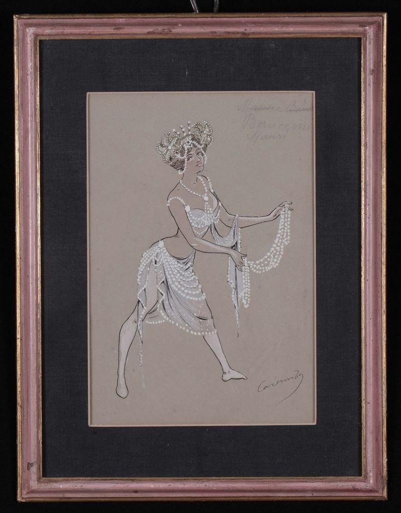 Luigi Sapelli (1865-1936) Ballerina  - Auction Fine Arts from refined private house - Cambi Casa d'Aste